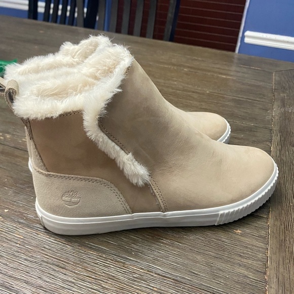 Timberland Women's Skyla Bay Pull-On Boots Tan Nude size 8.5 - Picture 4 of 11